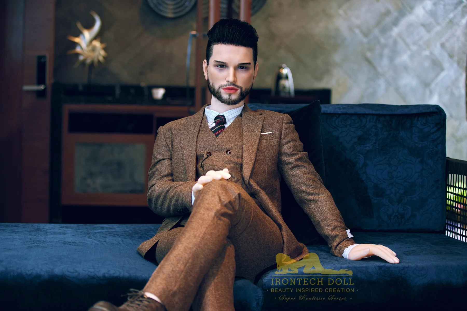 Kevin 162cm(5ft3) TPE body and silicone head Hybrid Male Sex Doll - Iron Tech Doll - Image 3