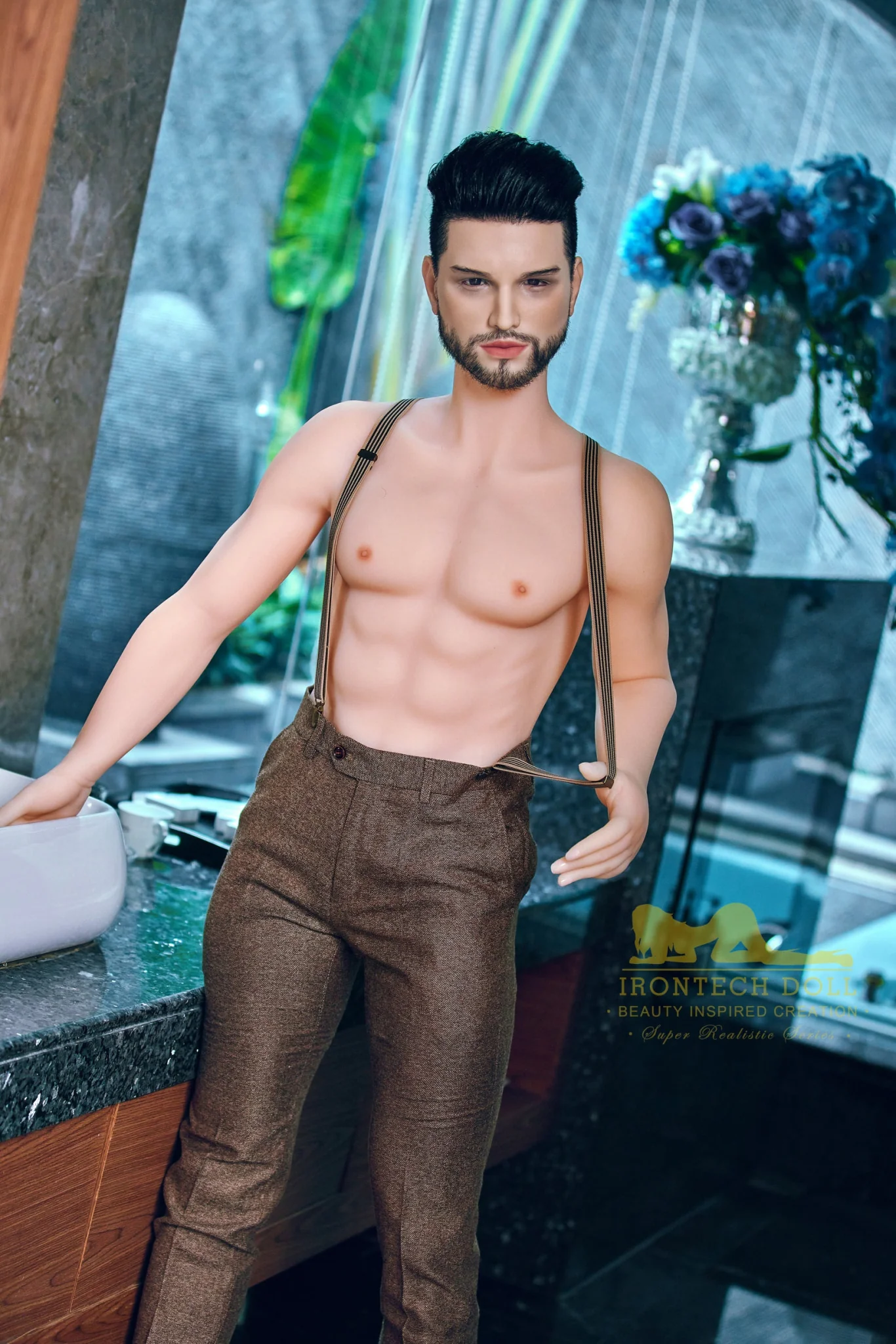 Kevin 162cm(5ft3) TPE body and silicone head Hybrid Male Sex Doll - Iron Tech Doll - Image 30