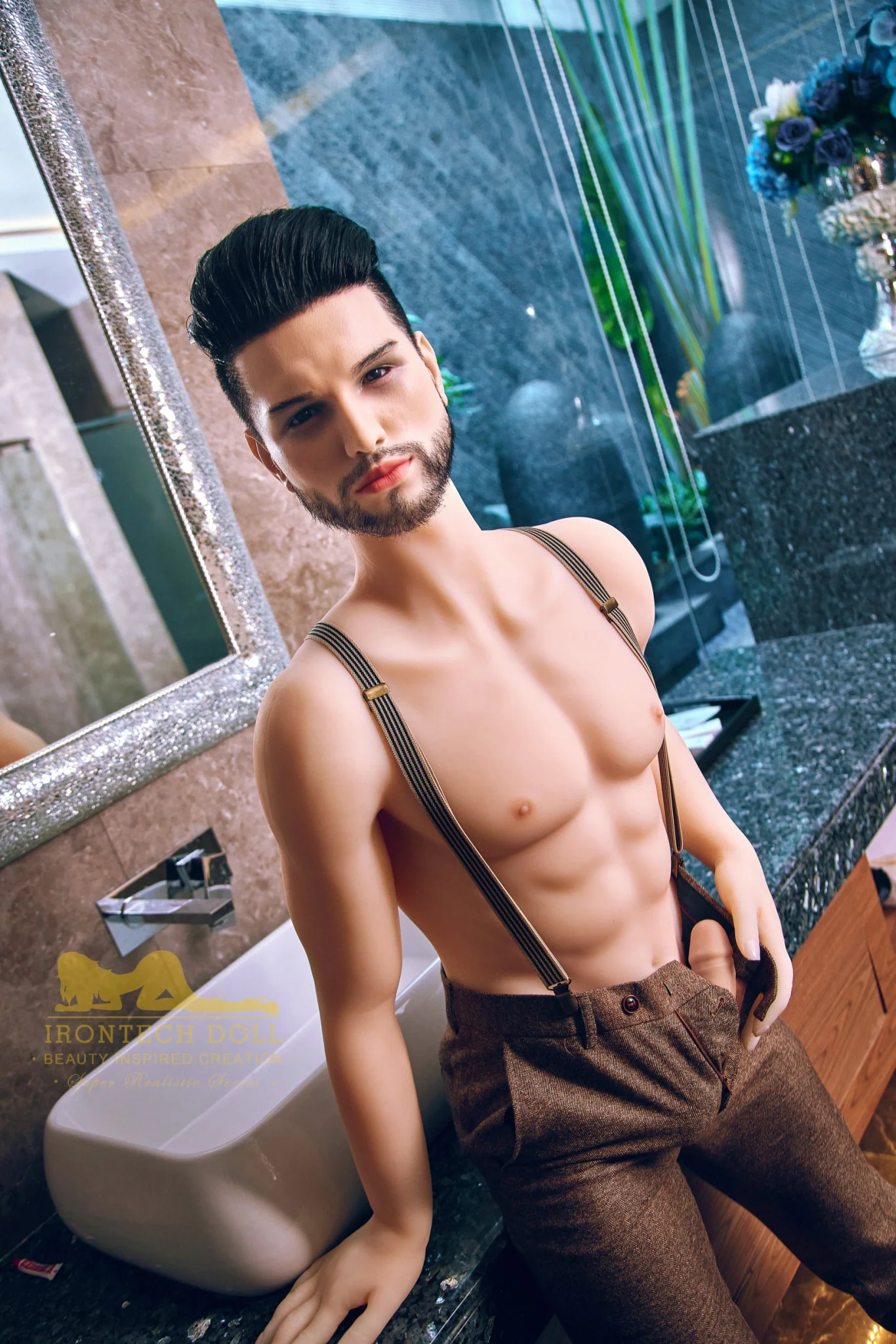 Kevin 162cm(5ft3) TPE body and silicone head Hybrid Male Sex Doll - Iron Tech Doll - Image 32