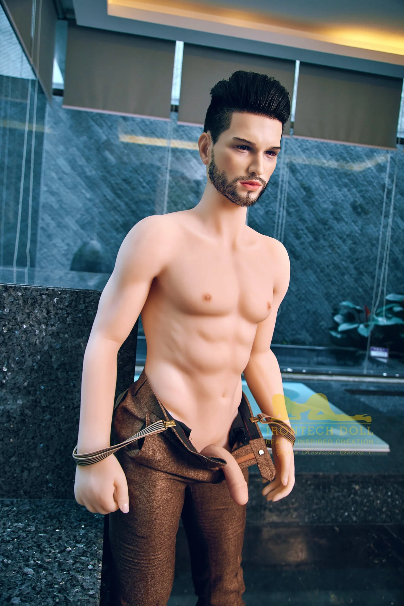 Kevin 162cm(5ft3) TPE body and silicone head Hybrid Male Sex Doll - Iron Tech Doll - Image 33