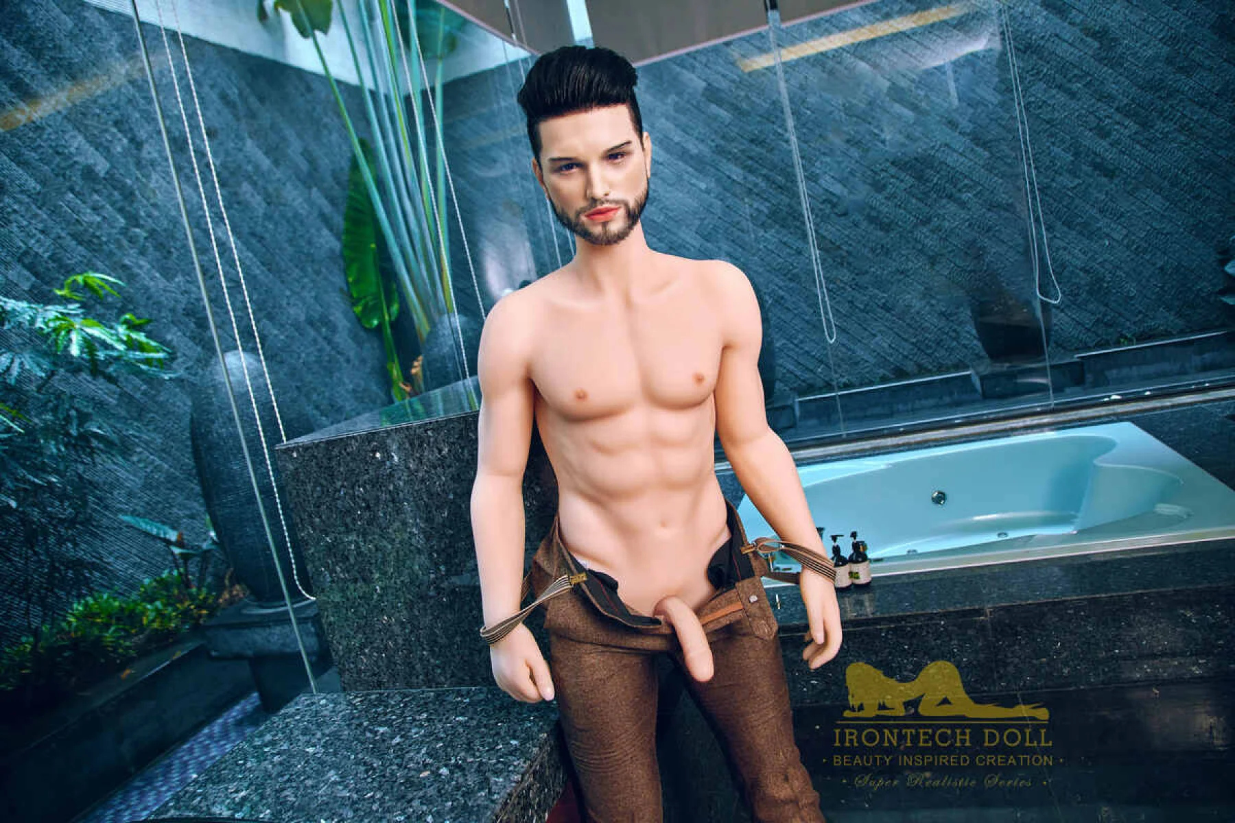 Kevin 162cm(5ft3) TPE body and silicone head Hybrid Male Sex Doll - Iron Tech Doll - Image 35