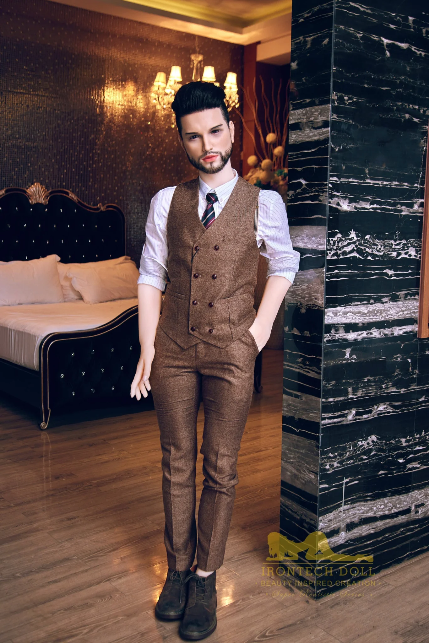 Kevin 162cm(5ft3) TPE body and silicone head Hybrid Male Sex Doll - Iron Tech Doll - Image 8