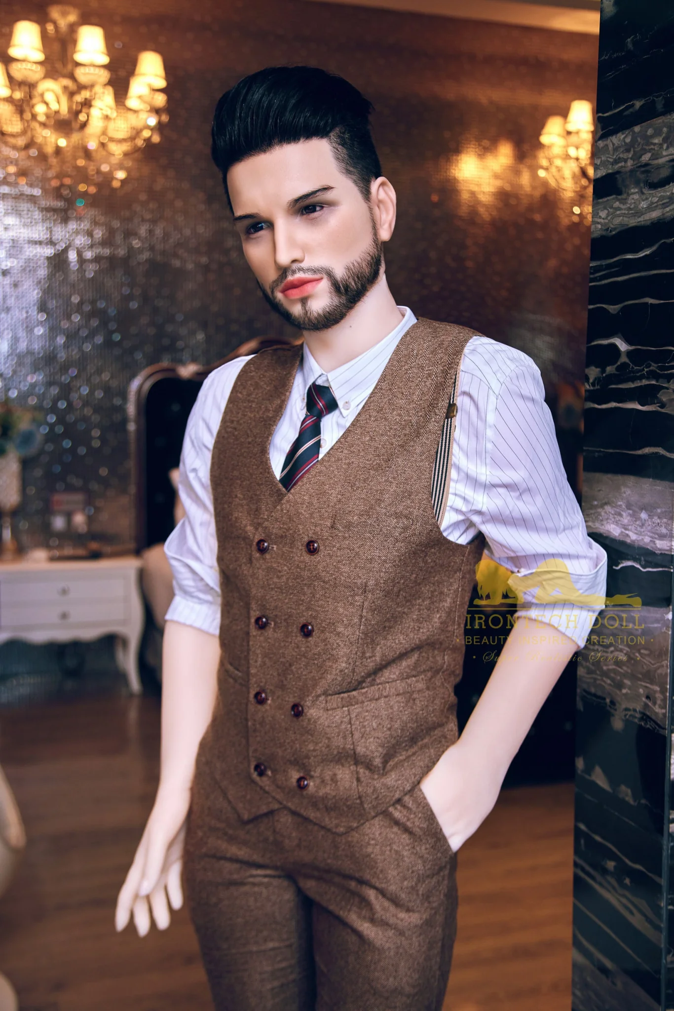 Kevin 162cm(5ft3) TPE body and silicone head Hybrid Male Sex Doll - Iron Tech Doll - Image 9