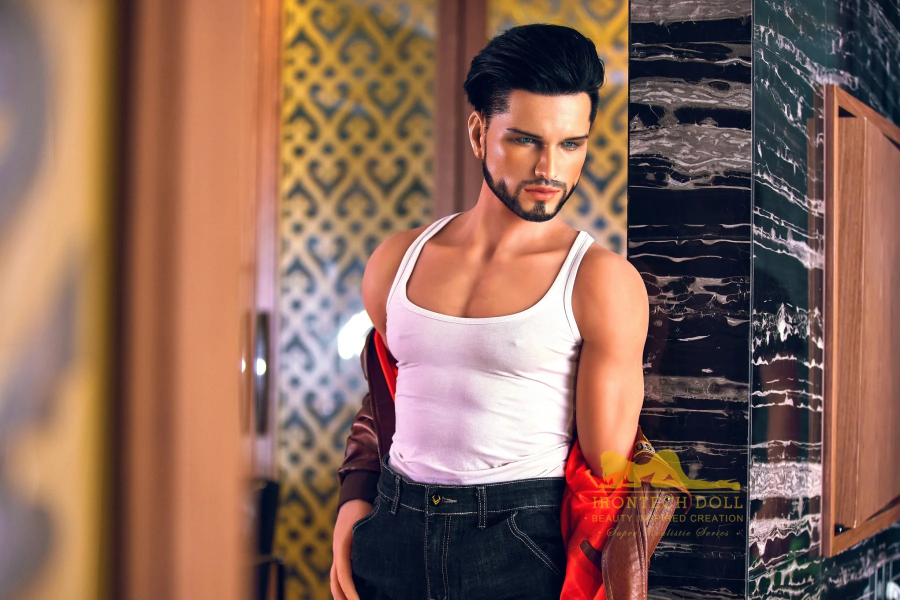 Kelvin 162cm(5ft3) TPE body and silicone head Hybrid Male Sex Doll - Iron Tech Doll - Image 10