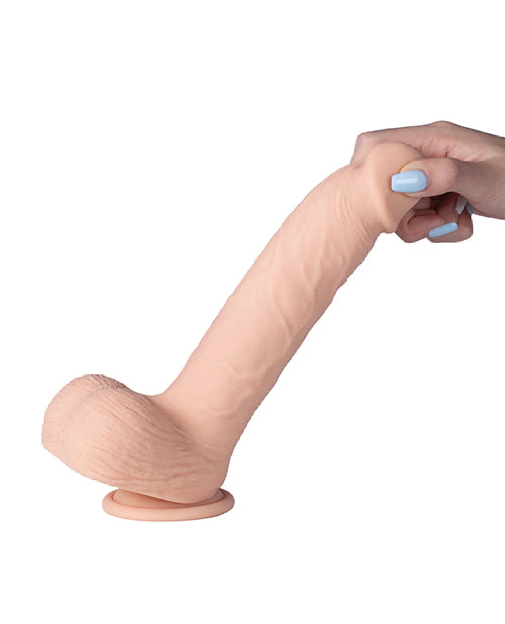 Kenzo App Controlled Realistic 9.5" Thrusting Dildo Vibrator - Ivory - Image 4