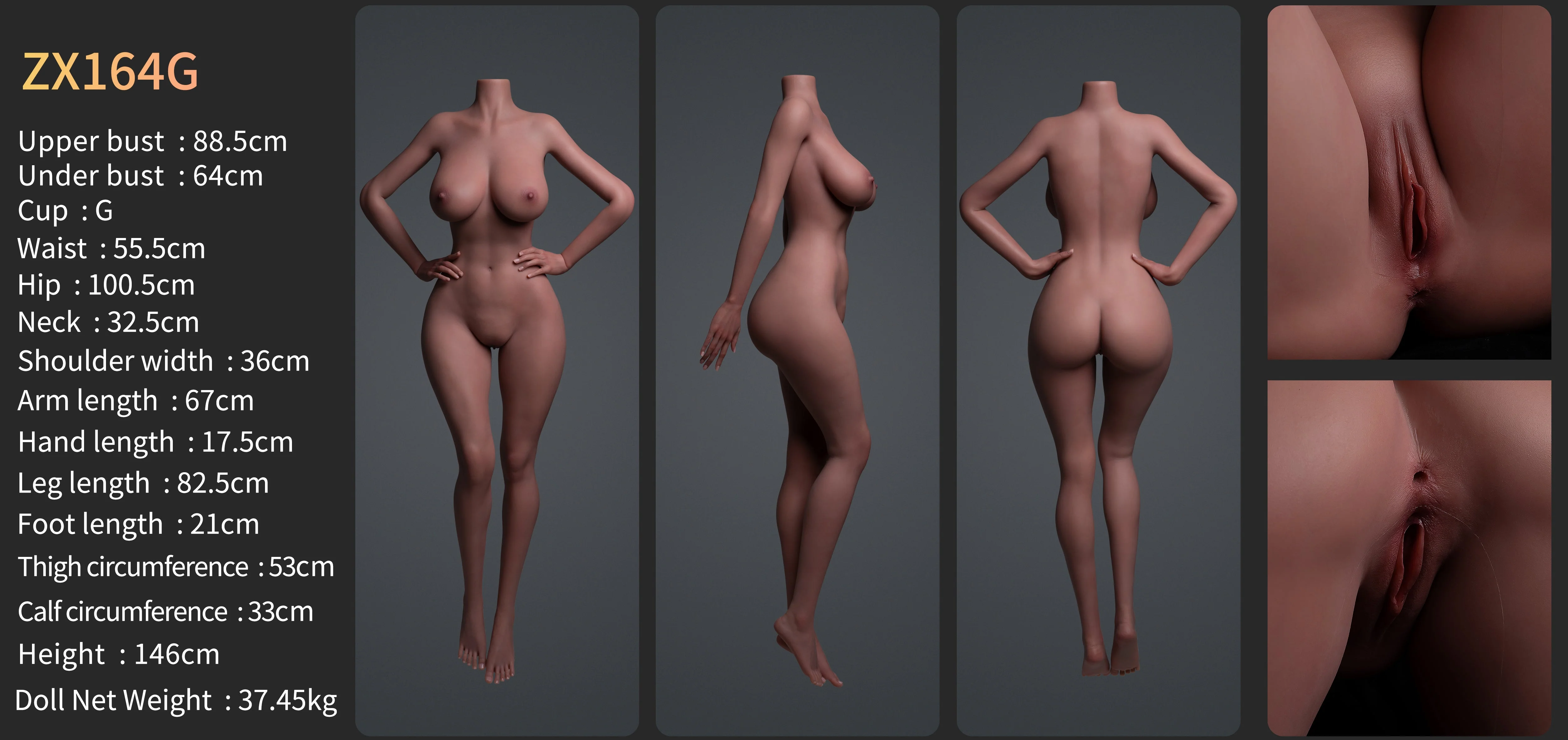 Lana Premium Silicone Head (Movable Jaw) + SLE Body Sex Doll - ZELEX® [USA STOCK] - Image 28