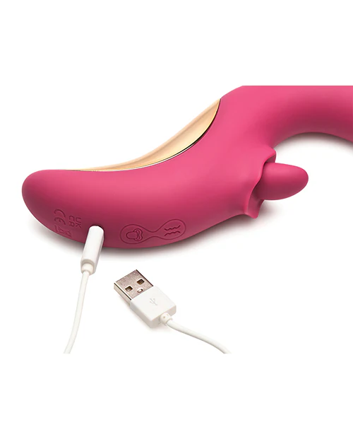 Lickgasm Tease & Please Thrusting & Licking Vibrator - Pink - Image 5