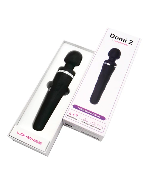 Lovense Domi 2 Flexible Rechargeable Mini Wand - Black - Image 3