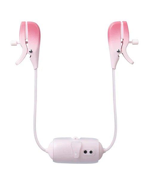 Lovense Gemini Vibrating Nipple Clamps - Pink - Image 5