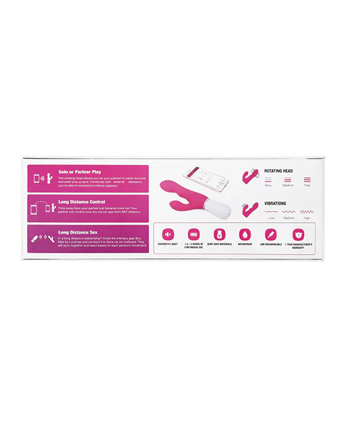 Lovense Nora Rotating Head Rabbit - Pink - Image 5