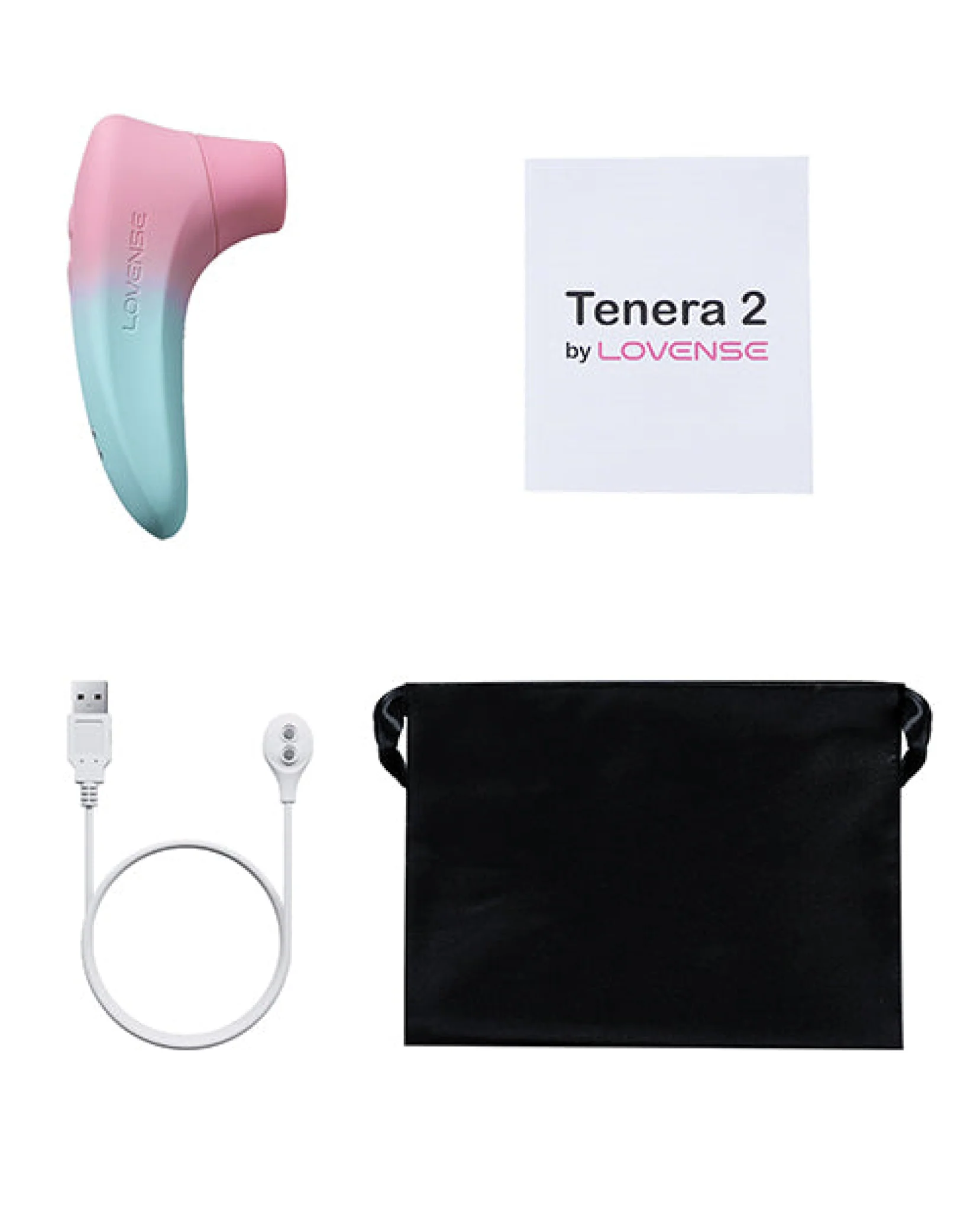 Lovense Tenera 2 Bluetooth Clitoral Suction Stimulator - Pink/Blue - Image 4