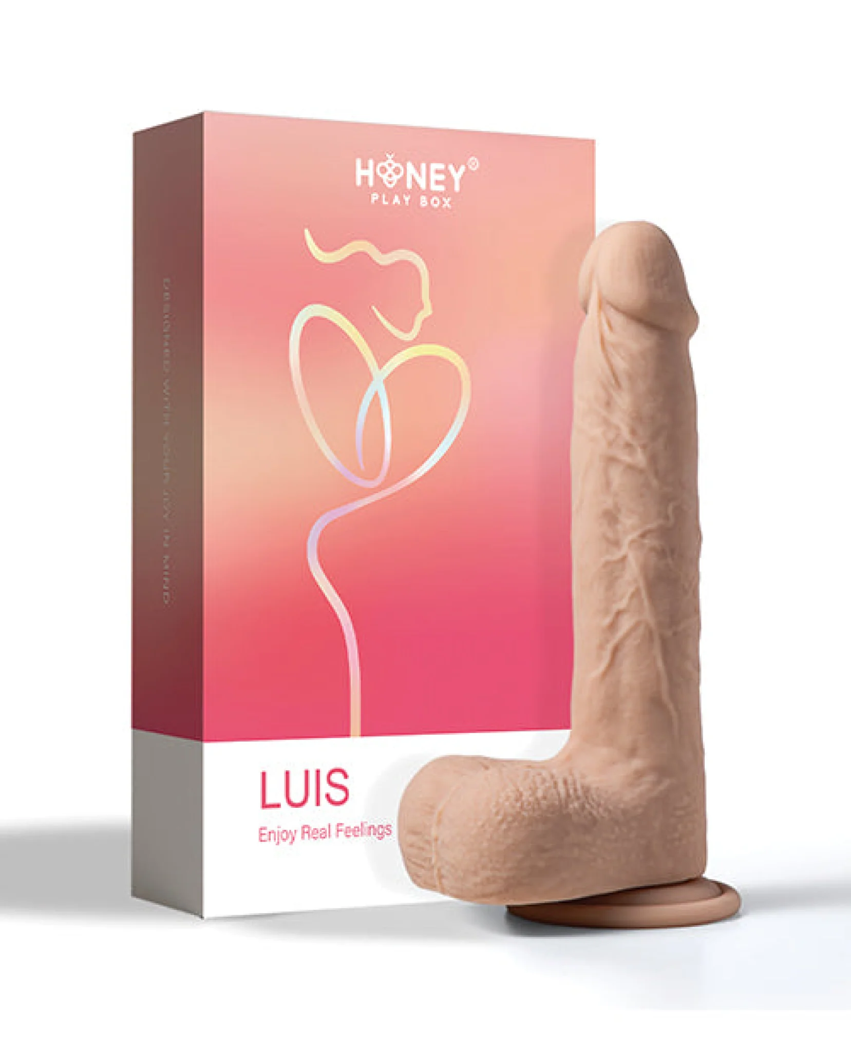 Luis App Controlled Realistic 8.5" Thrusting Dildo Vibrator - Ivory - Image 5
