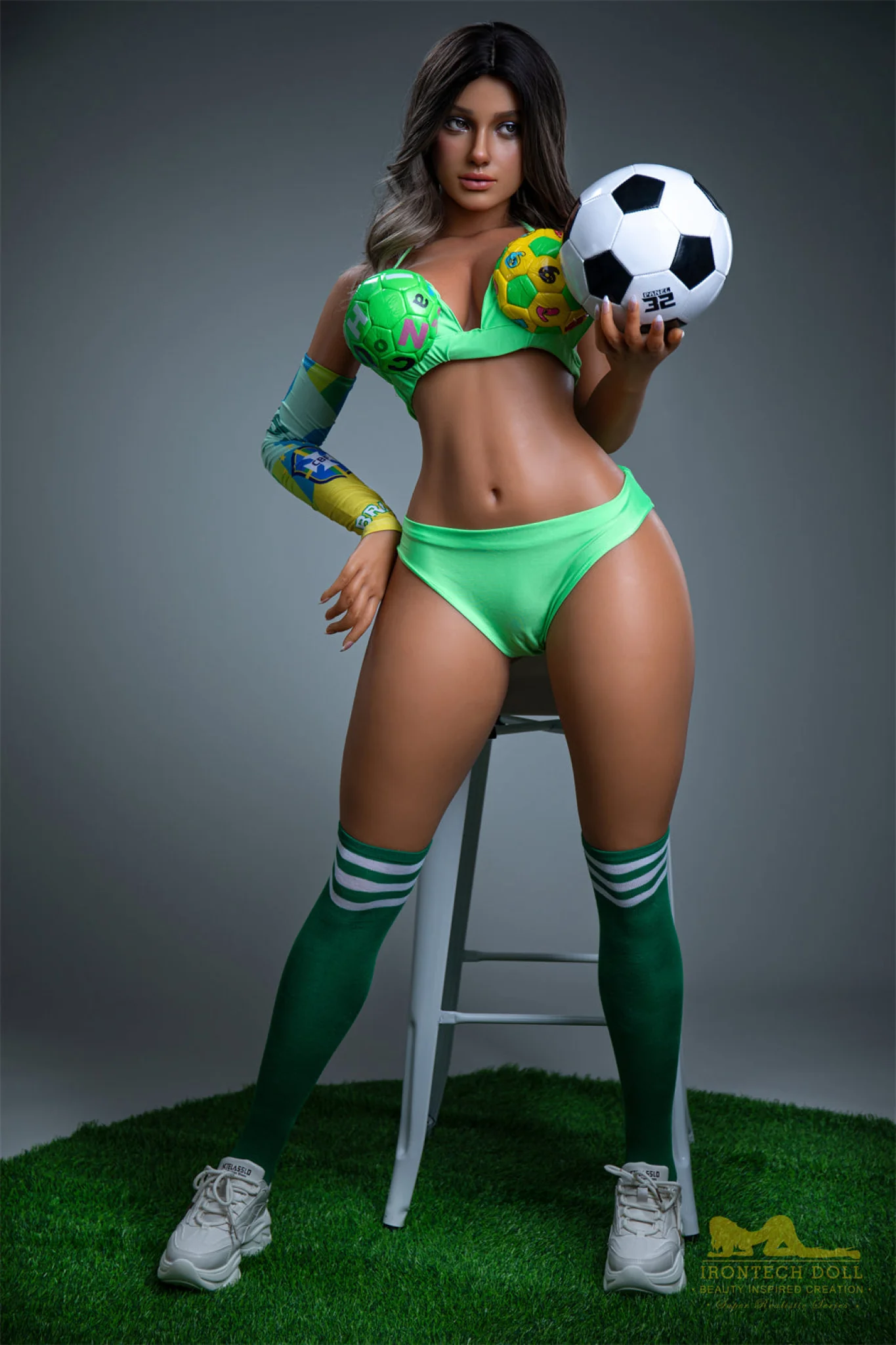 Luna 164cm (5ft4) E-Cup Football Silicone Real Doll - IronTech Doll® - Image 4