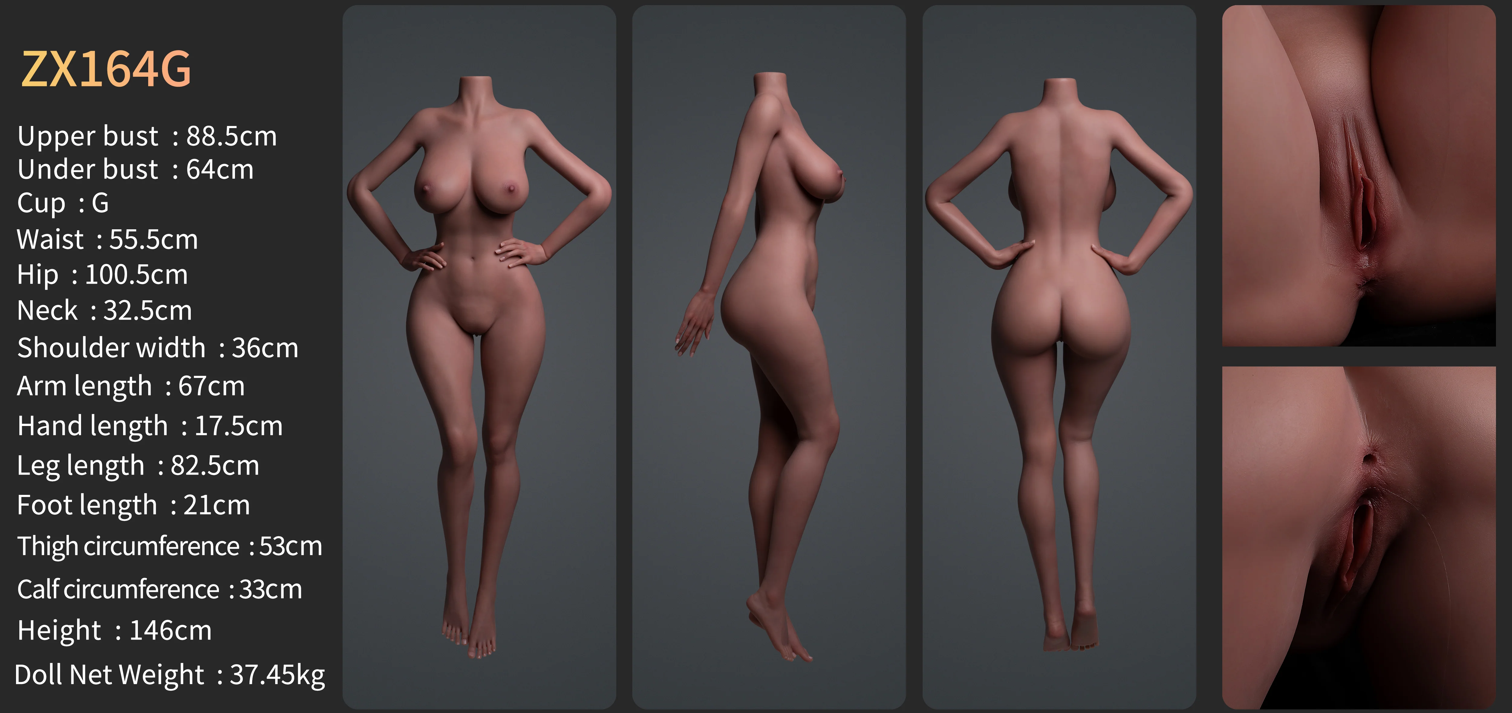 Marissa Premium Silicone Head (Movable Jaw) + SLE Body Sex Doll - ZELEX® [USA STOCK] - Image 31