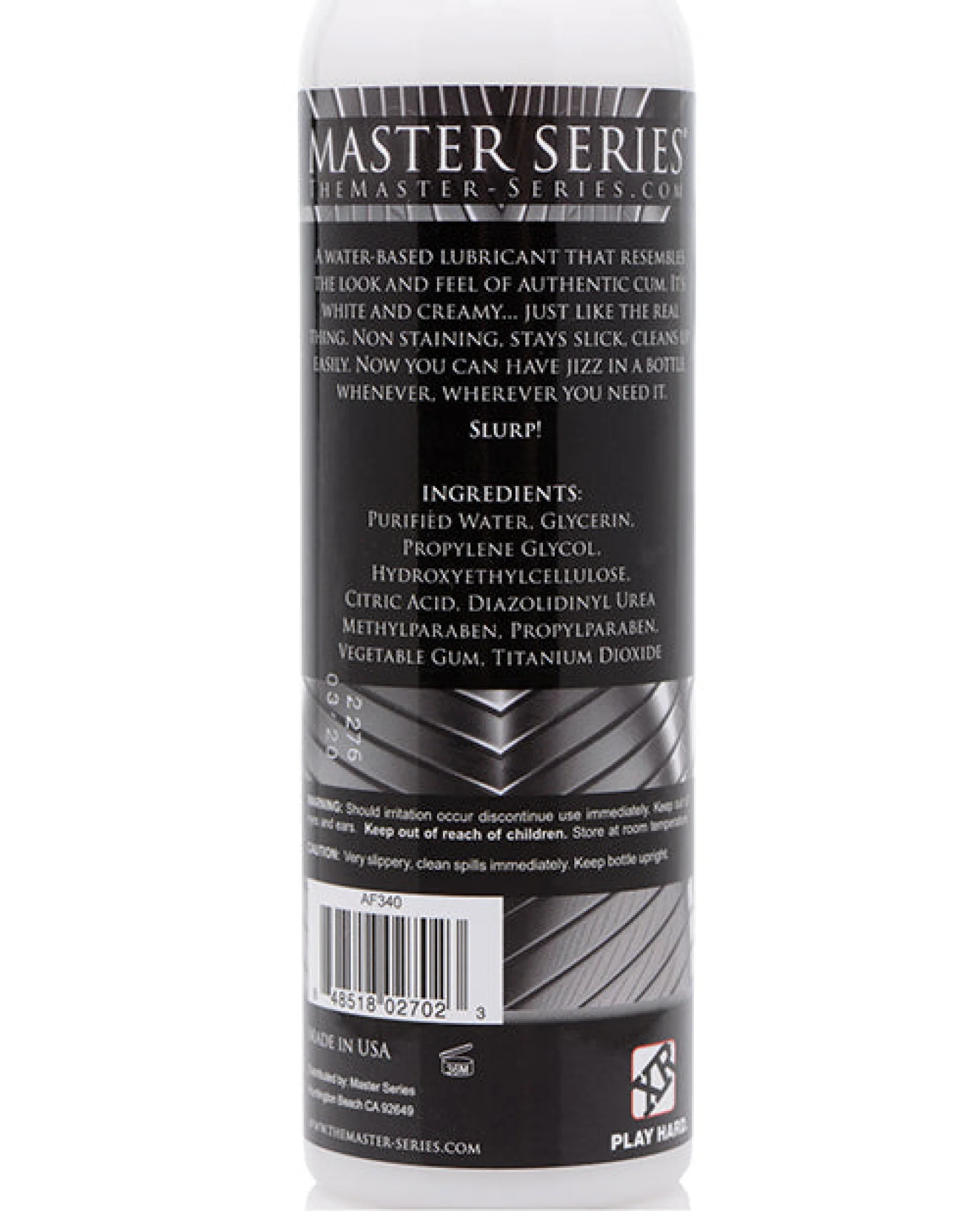 Master Series Jizz Unscented Lube - 8 Oz - Image 2