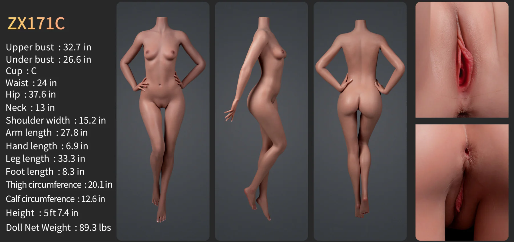 Meghan Premium Silicone Head (Movable Jaw) + SLE Body Sex Doll - ZELEX® [USA STOCK] - Image 31