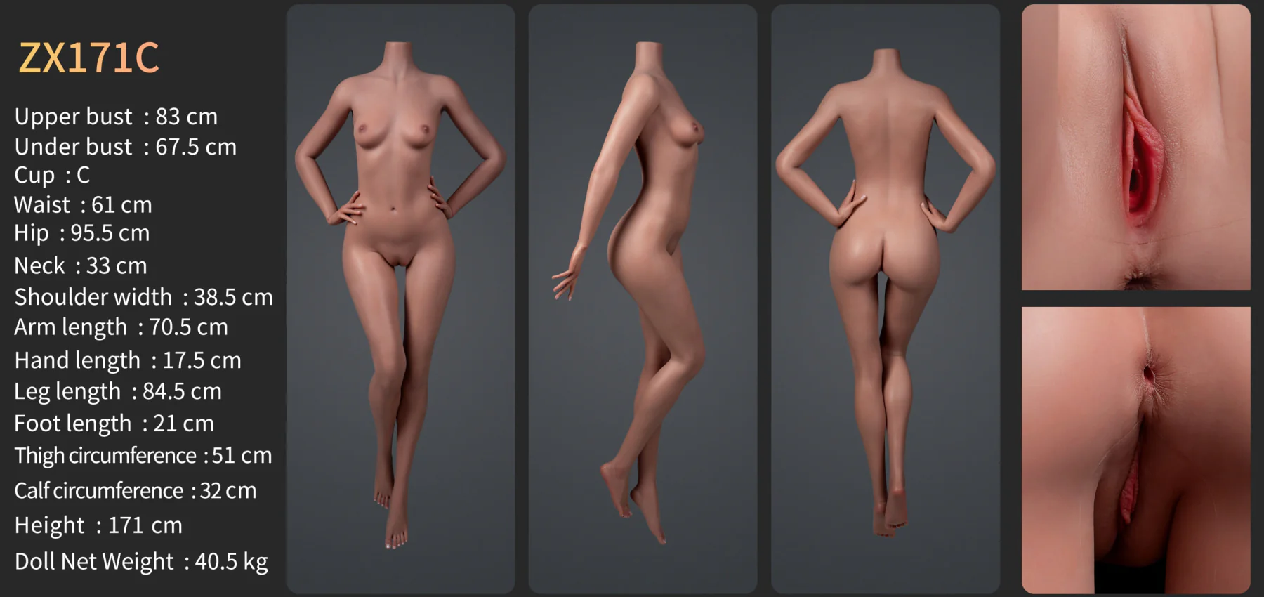 Meghan Premium Silicone Head (Movable Jaw) + SLE Body Sex Doll - ZELEX® [USA STOCK] - Image 32