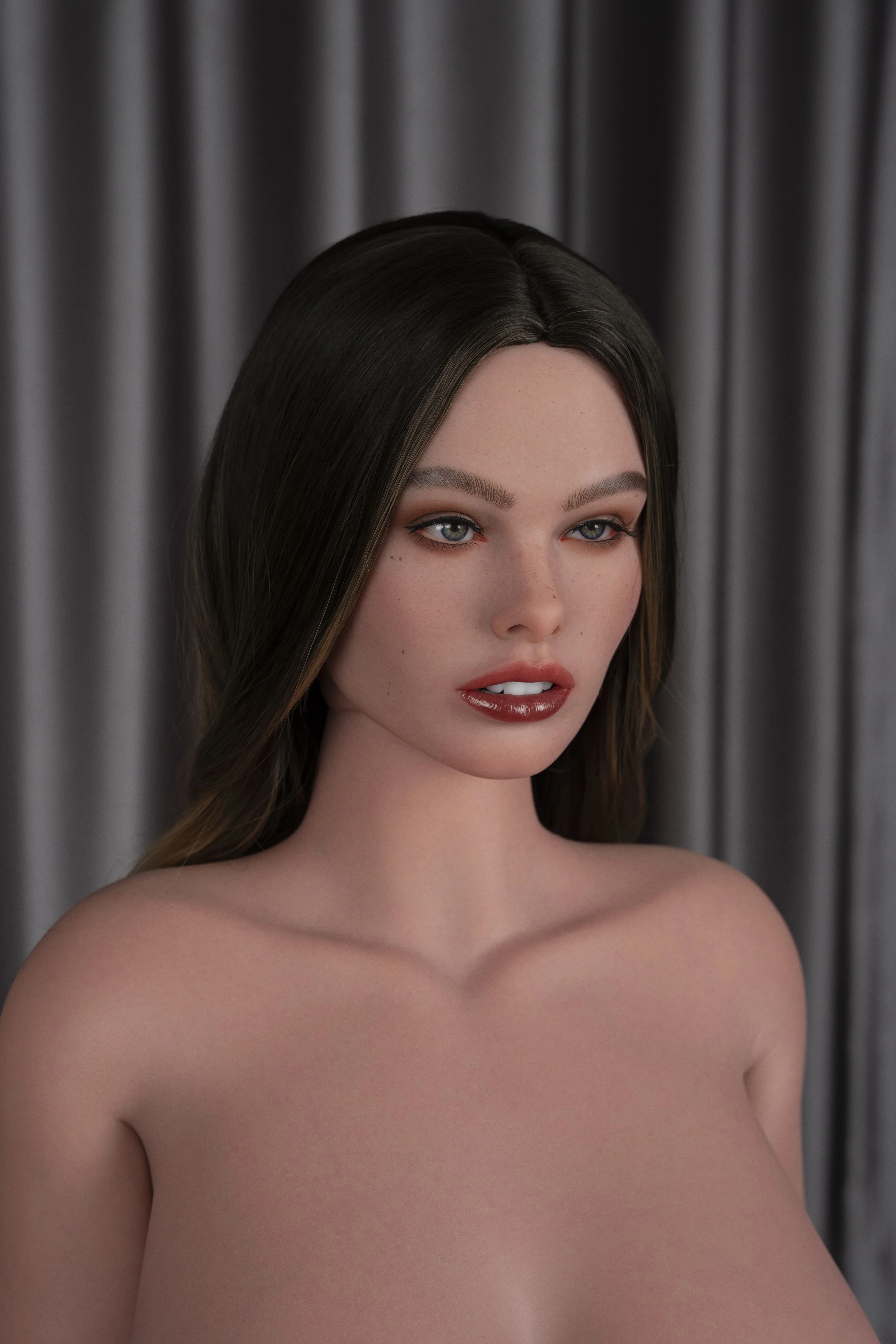 Mina Lifelike Realistic Silicone Head (Movable Jaw) + SLE Body Doll - ZELEX® [USA STOCK] - Image 31