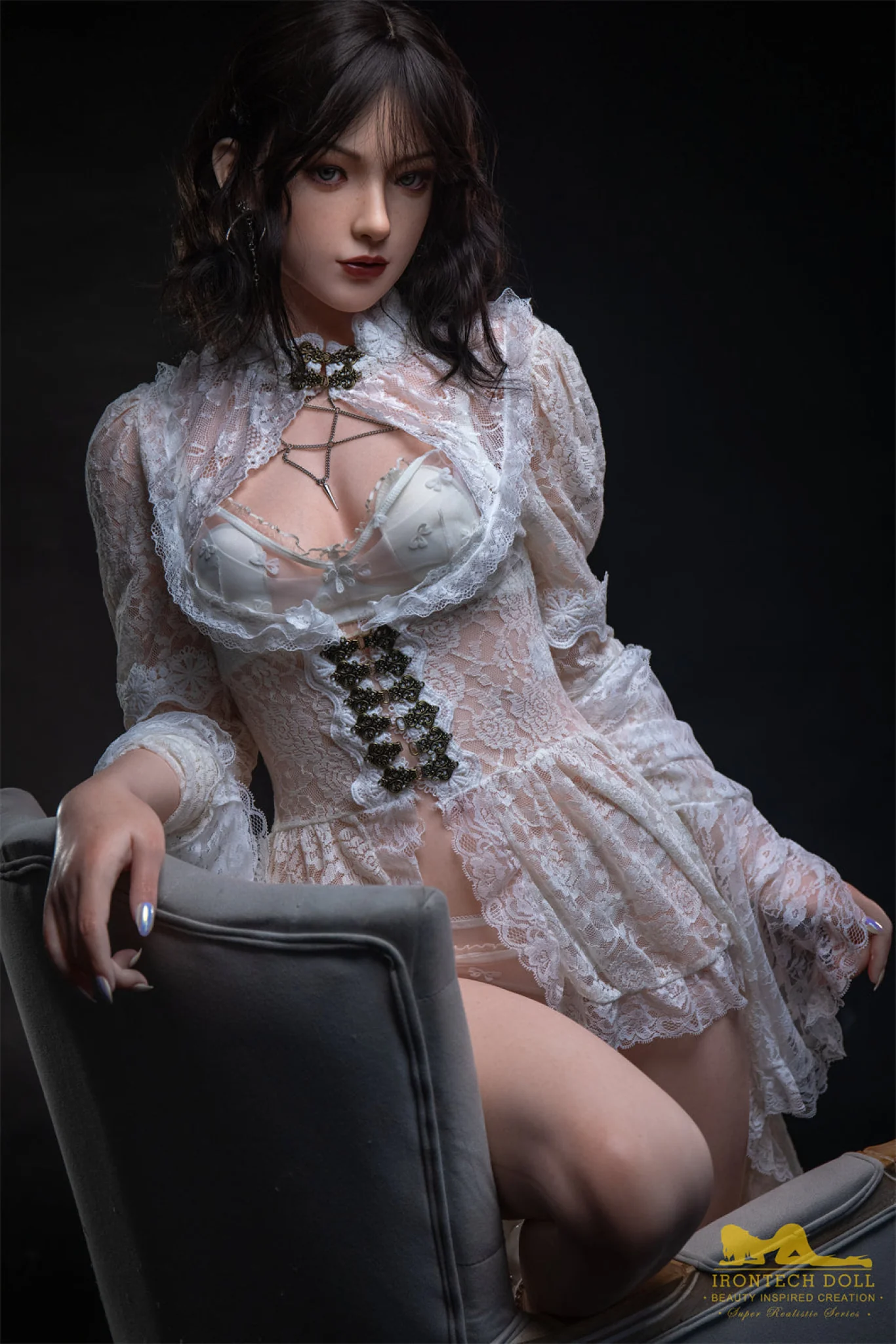 Nabi 163cm (5ft3) A-Cup Brunette full Silicone - IronTech Doll® - Image 25