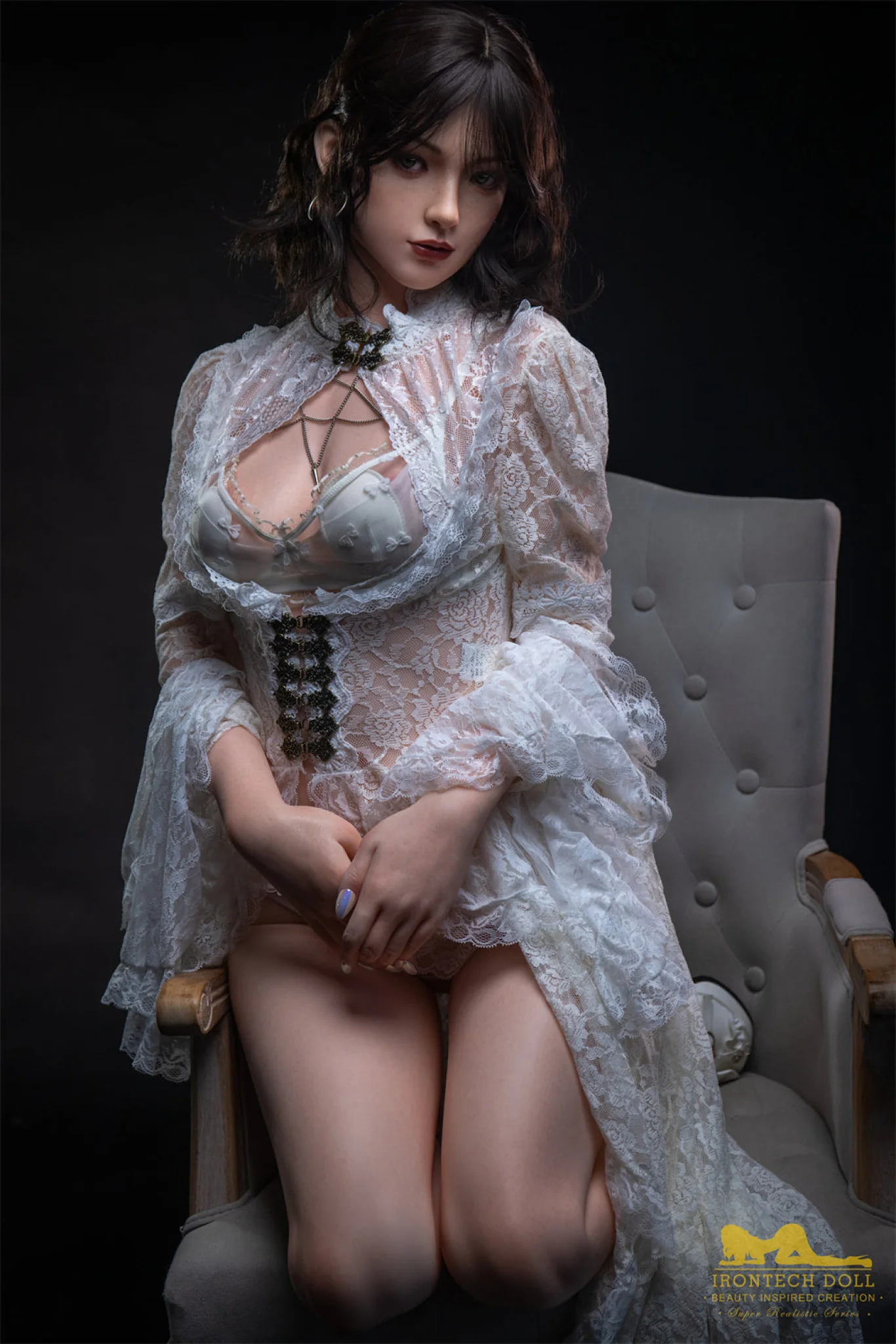 Nabi 163cm (5ft3) A-Cup Brunette full Silicone - IronTech Doll® - Image 27