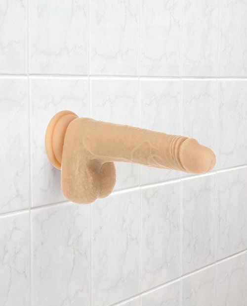Naked Addiction The Freak 7.5" Rotating & Thrusting Vibrating Dong - Ivory - Image 3