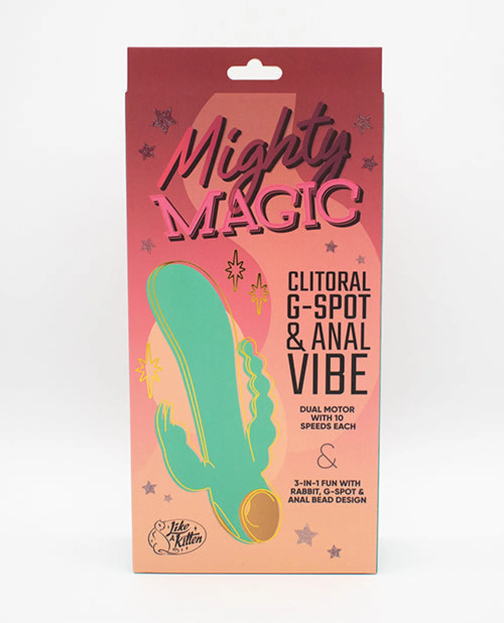 Natalie's Toy Box Mighty Magic Clit, G-Spot & Anal Vibrator - Aqua - Image 3