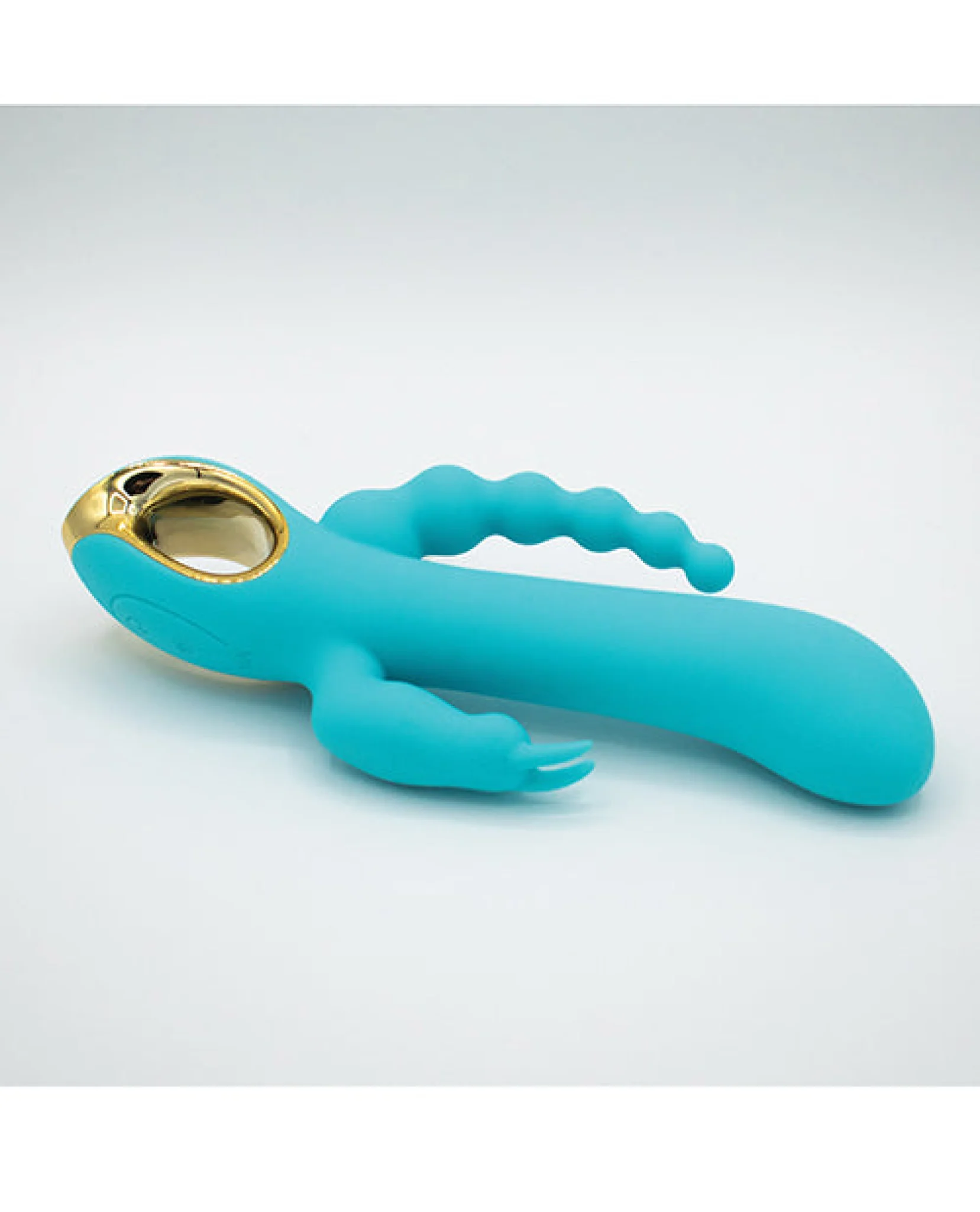 Natalie's Toy Box Mighty Magic Clit, G-Spot & Anal Vibrator - Aqua - Image 4