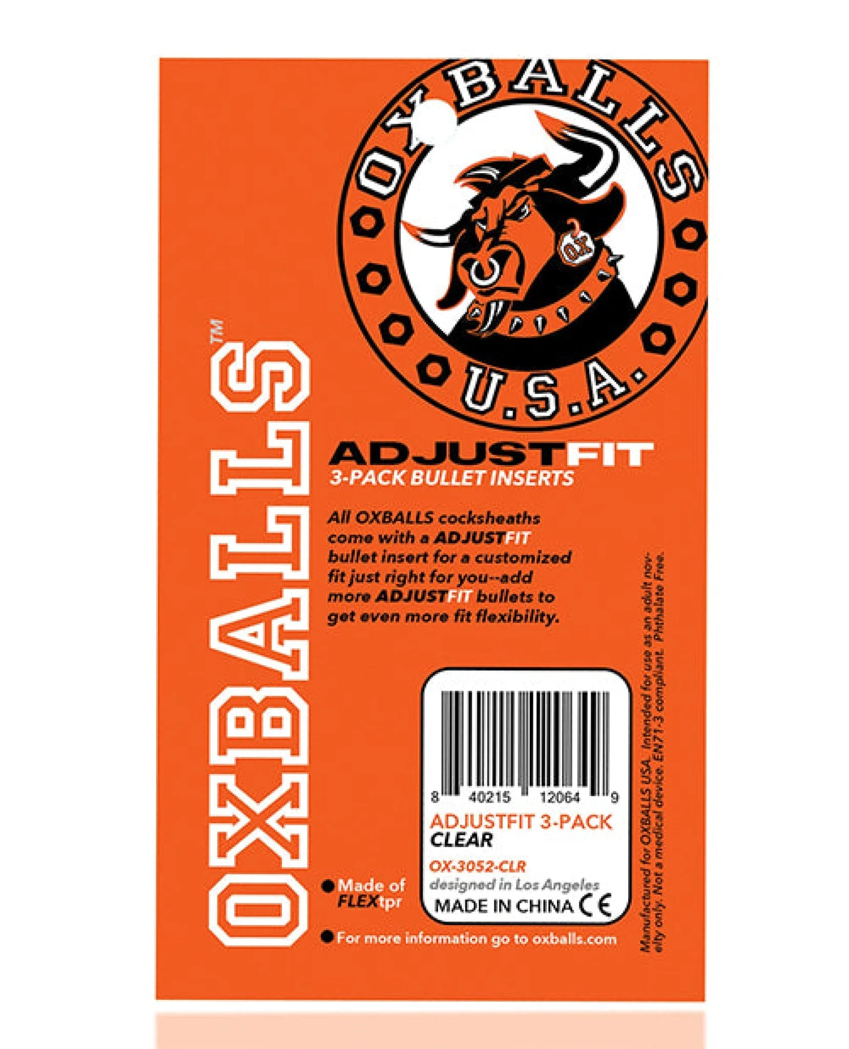 Oxballs Cocksheath Adjustfit Inserts - Pack Of 3 Clear - Image 3