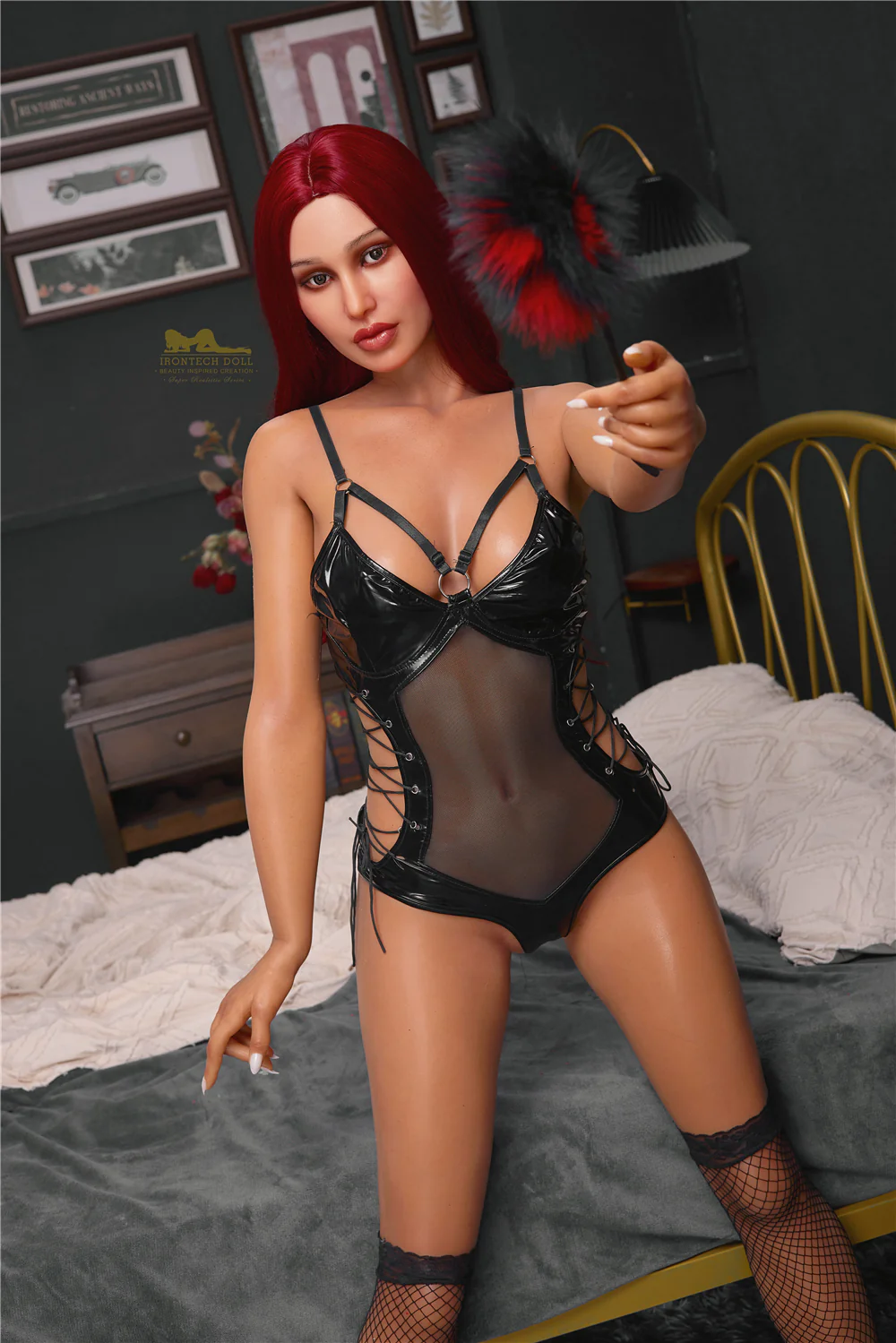 Pearl dark tanned 168cm(5ft6) A-Cup Silicone Love Doll - Irontech Doll® - Image 21