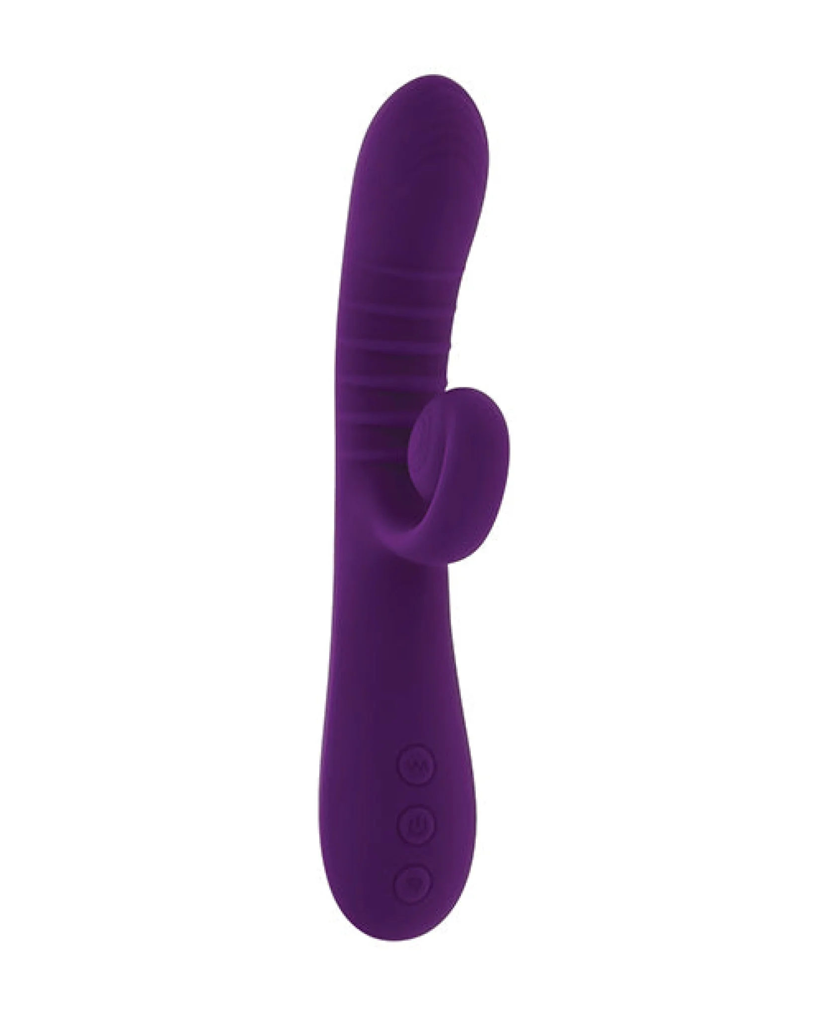 Playboy Pleasure Curlicue Rabbit Vibrator - Acai - Image 5