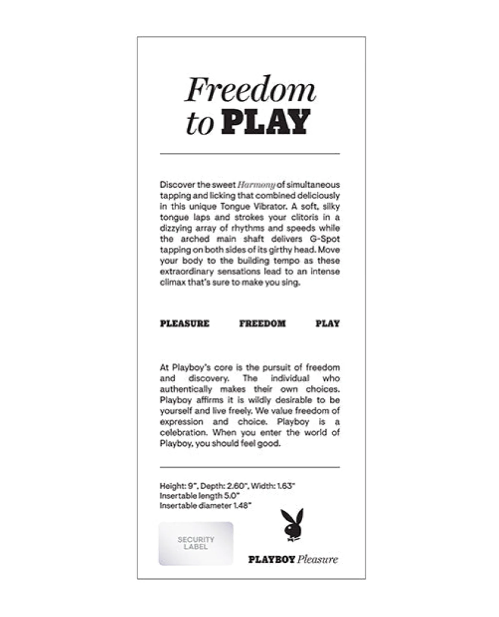 Playboy Pleasure Harmony G-Spot Vibrator - Image 4