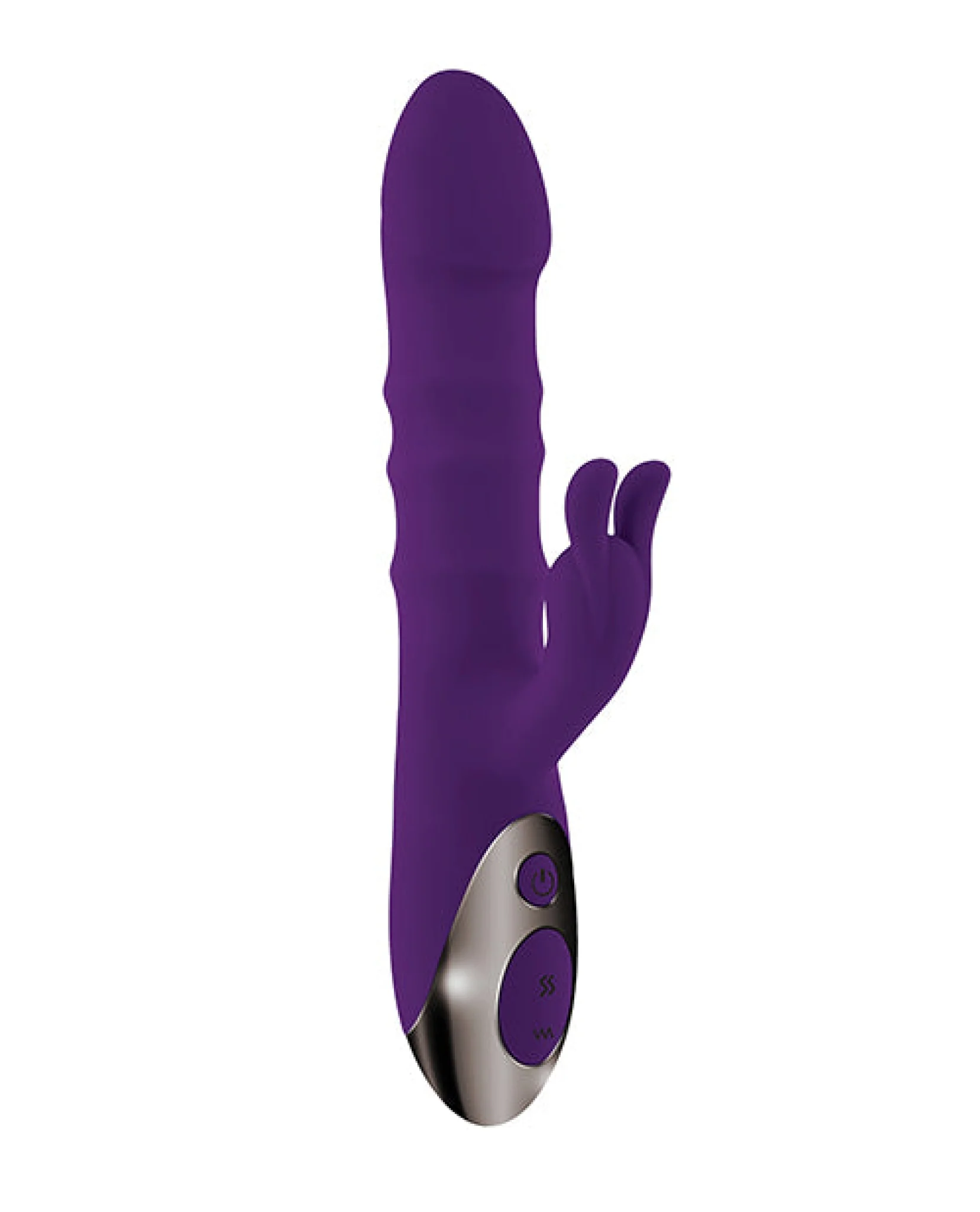 Playboy Pleasure Hop To It Rabbit Vibrator - Acai - Image 3