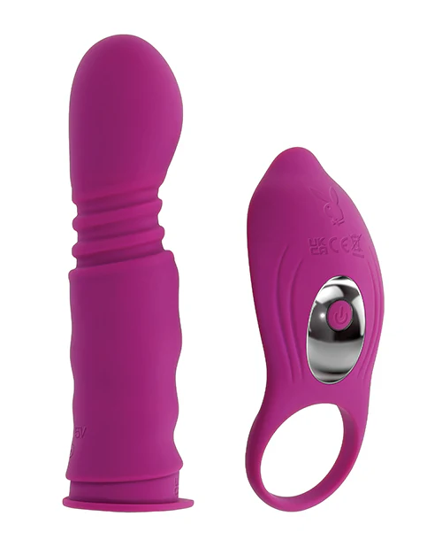 Playboy Pleasure Match Play Dual Vibrator - Fuchsia - Image 4