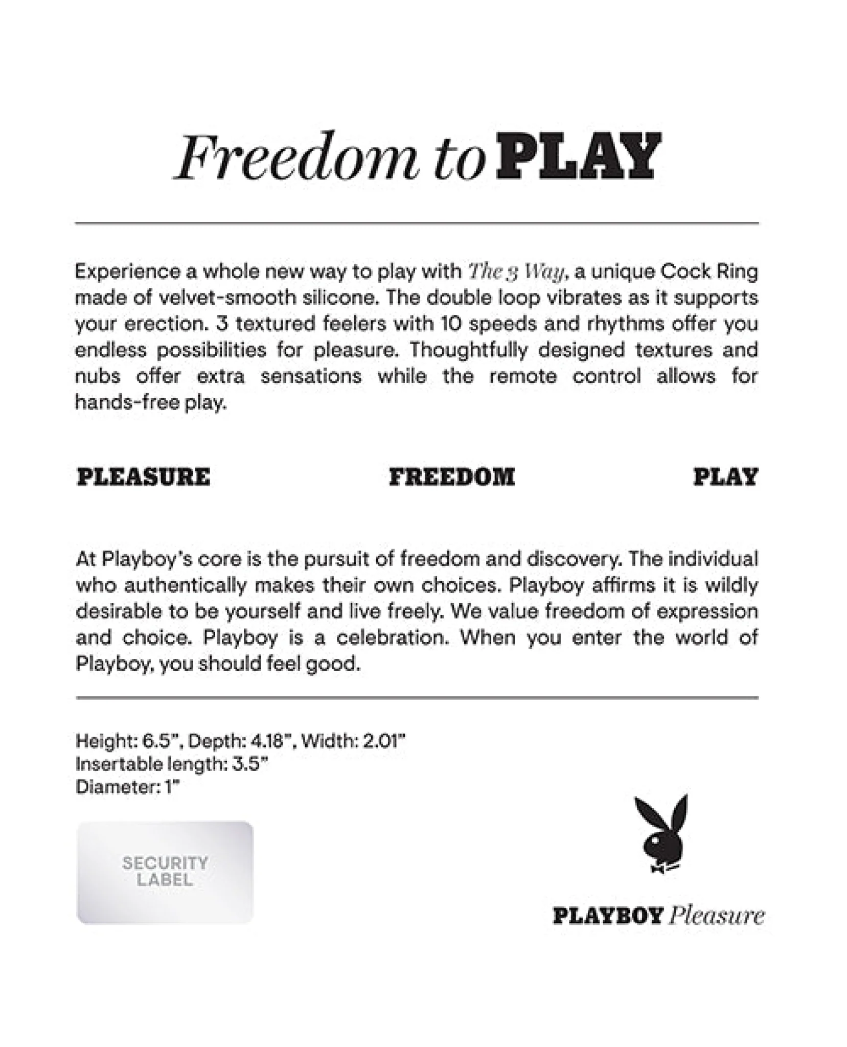 Playboy Pleasure The 3 Way Cock Ring - 2 Am - Image 5