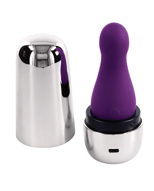 Playboy Pleasure The Jet Set Vibrator - Acai/Silver - Image 5