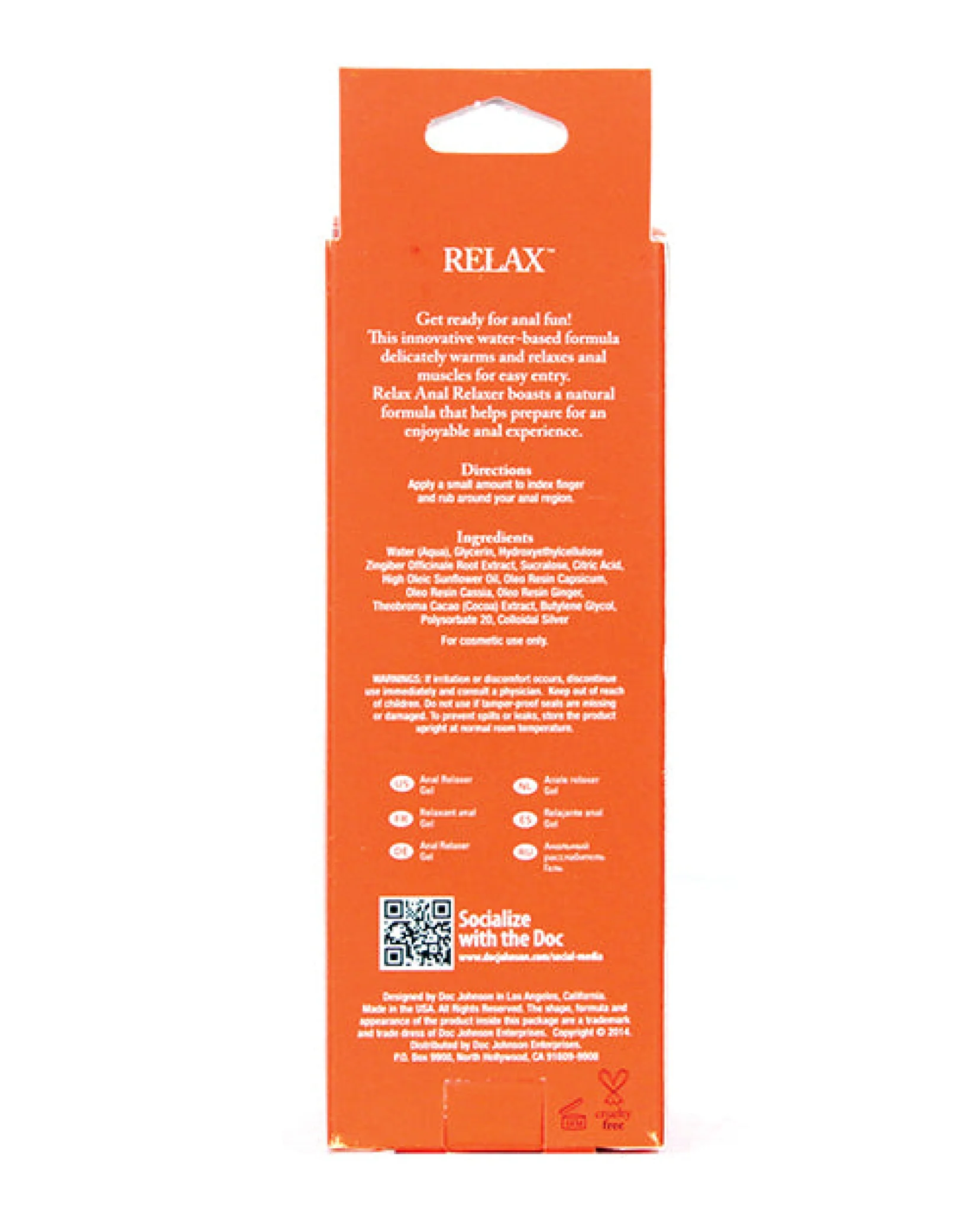 Relax Anal Relaxer - 2 Oz Tube - Image 2