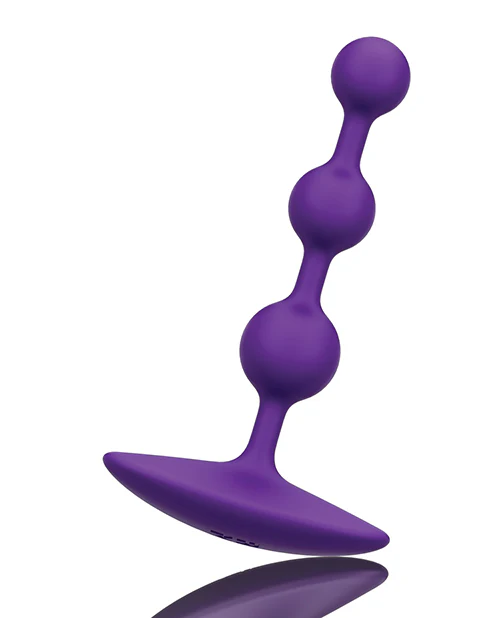 Romp Amp Flexible Anal Beads - Violet - Image 5