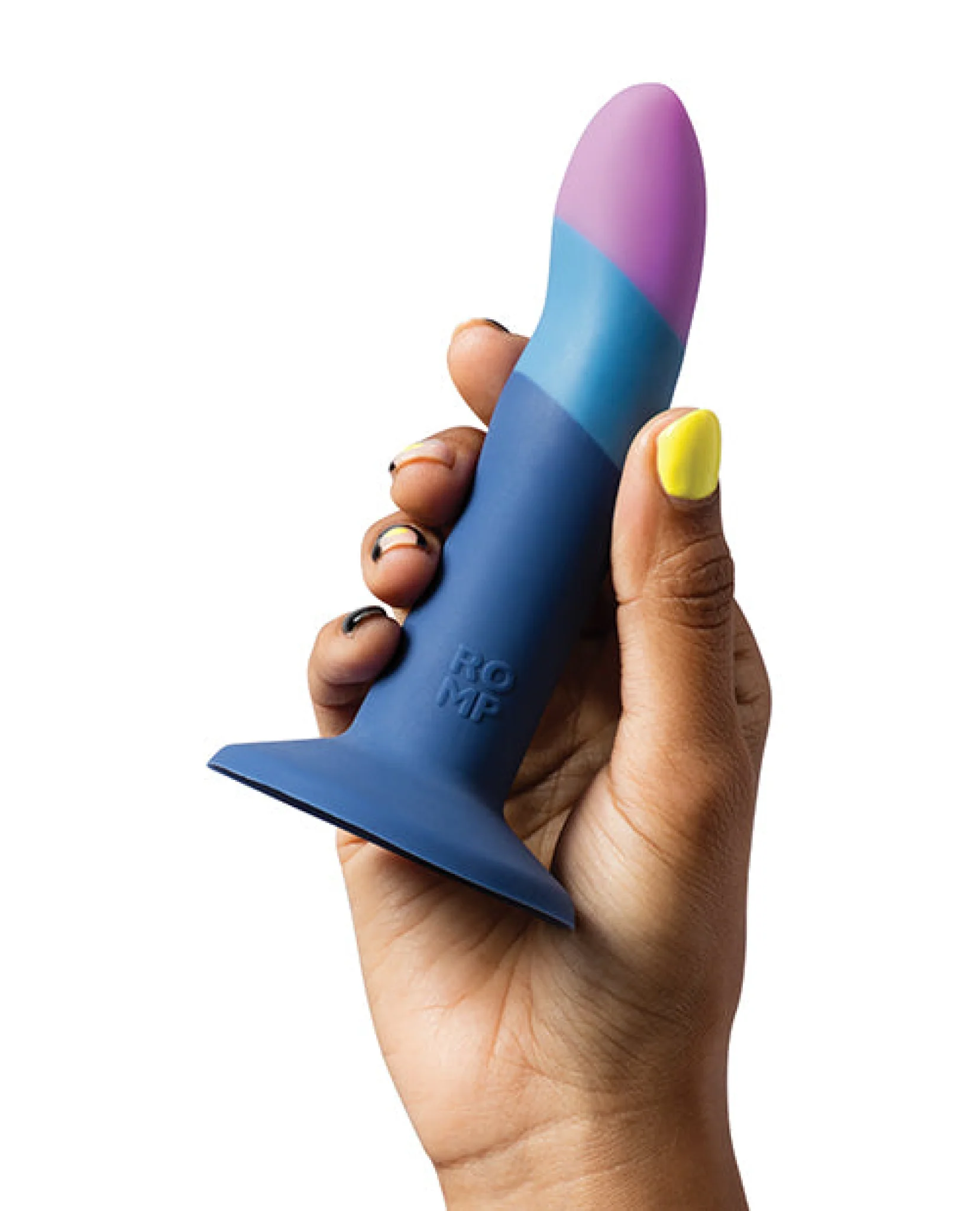 ROMP Piccolo 3 Color 5.5" Dildo Pegging Kit - Blue - Image 3