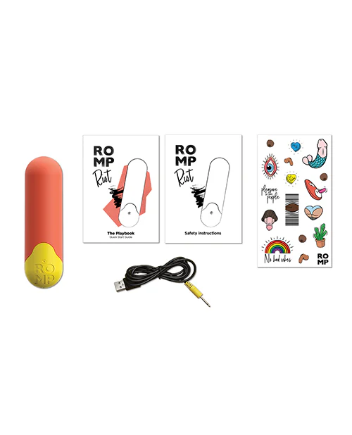 Romp Riot Bullet Vibrator - Orange - Image 4