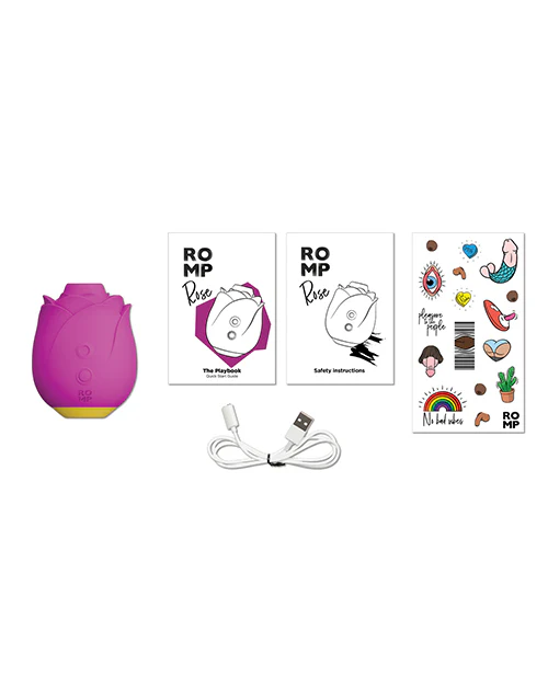 Romp Rose Clit Stimulator - Pink - Image 3