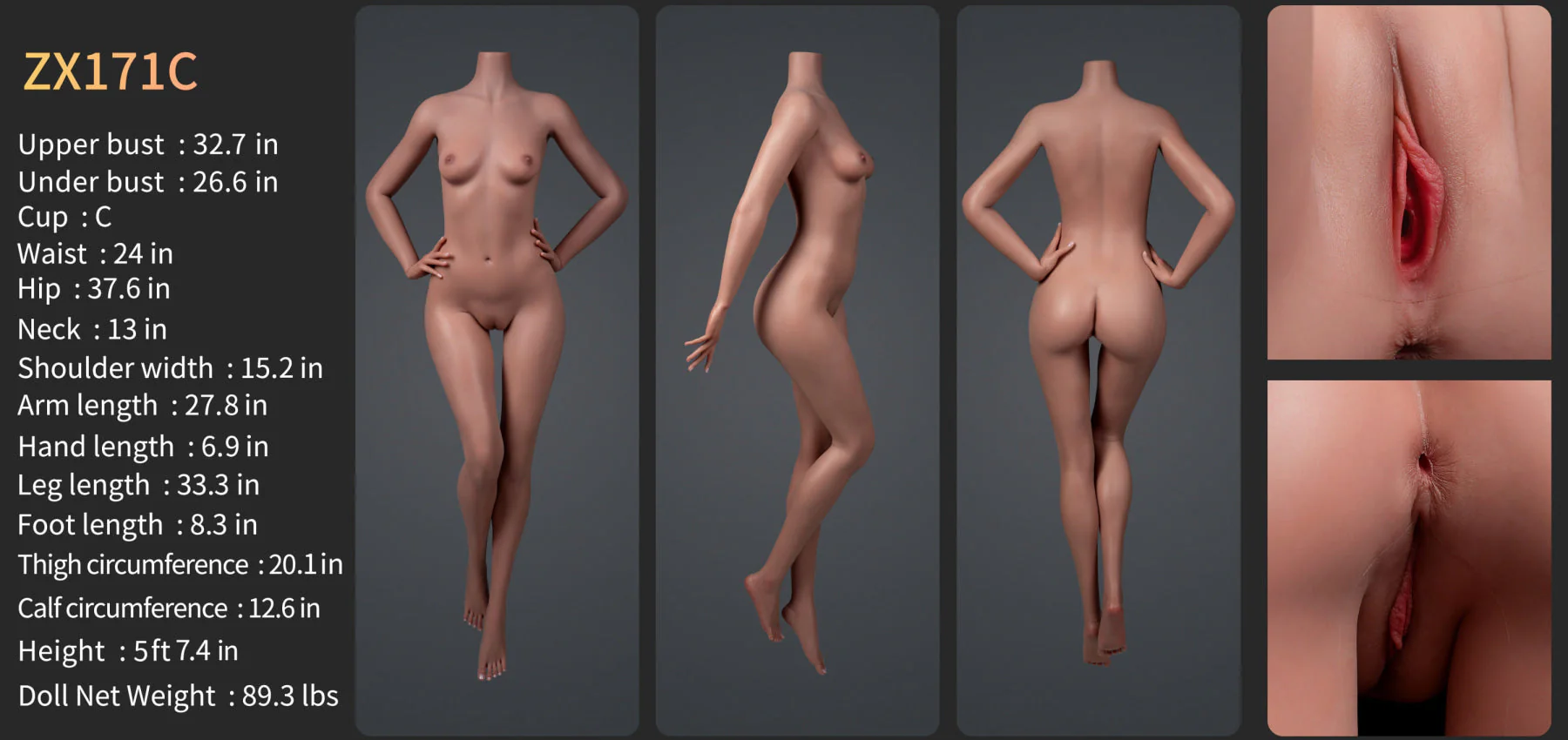 Samantha Premium Silicone Head (Movable Jaw) + SLE Body Sex Doll - ZELEX® [USA STOCK] - Image 28