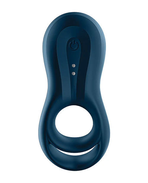 Satisfyer Epic Duo Ring Vibrator - Dark Blue - Image 4