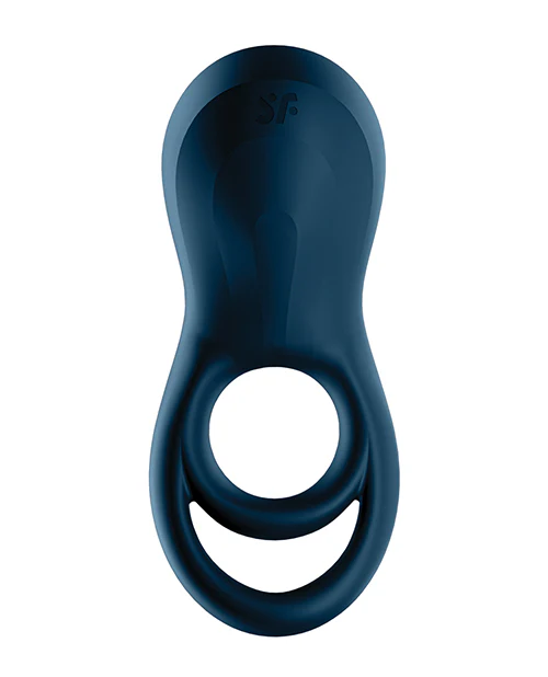 Satisfyer Epic Duo Ring Vibrator - Dark Blue - Image 5