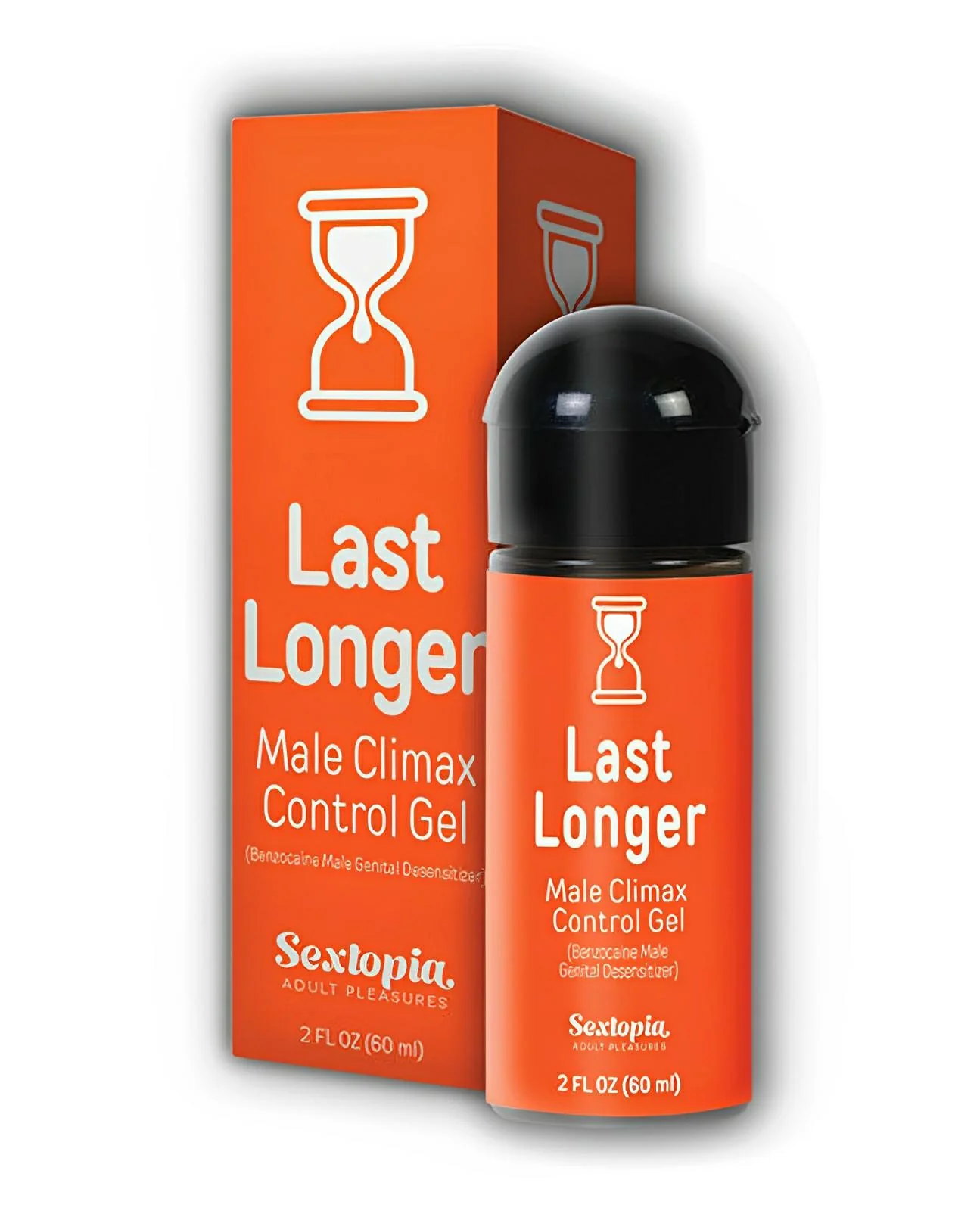 Sextopia Last Longer Male Climax Control Gel - 2 oz Bottle - Image 2