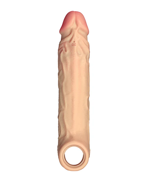 Shaft Flexskin Liquid Silicone 7.8" Vibrating Sheath - Pine - Image 3