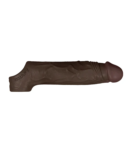 Shaft Model F Flexskin Liquid Silicone 7.8" Sheath - Mahogany - Image 5