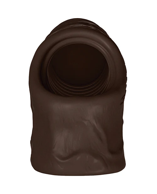 Shaft Model F Flexskin Liquid Silicone 8.8" Sheath - Mahogany - Image 4