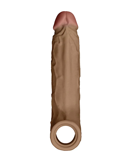 Shaft Model F Flexskin Liquid Silicone 8.8" Sheath - Oak - Image 4