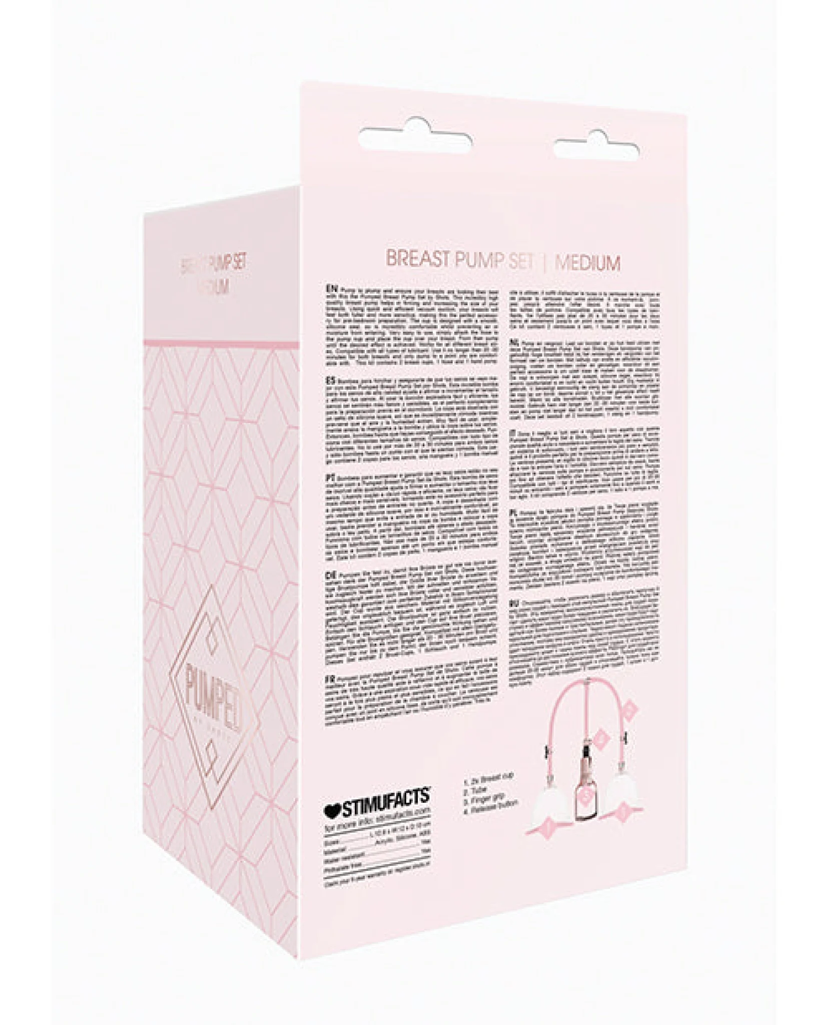 Shots Pumped Breast Pump Set - Medium Rose Gold - Image 2