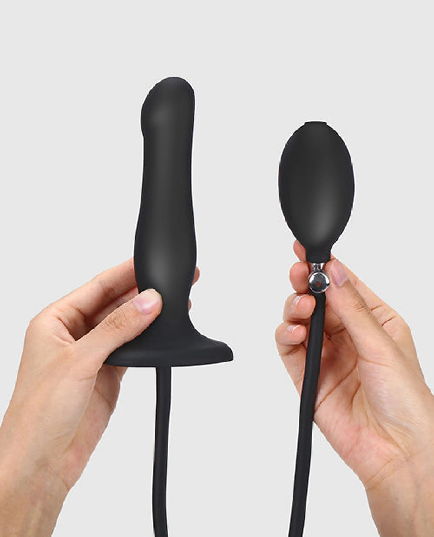 Strap On Me Inflatable Dildo Plug - Black - Image 4
